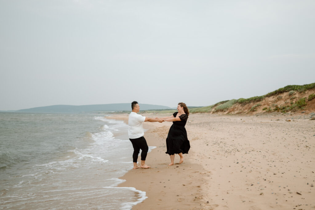 Inverness Beach, Cape Breton Elopement